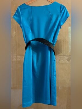 Elegant Julio Teal Blue Short-Sleeve Women's Dress
